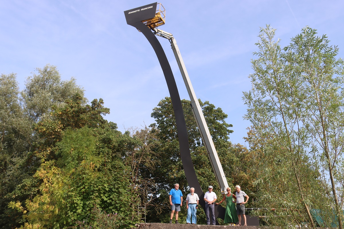 foto van helling met 12m hoge boeg